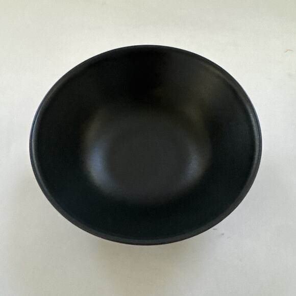 Set of 4 IKEA Cereal Bowls 12011-1 MATTE 6.5" Stoneware MCM Charcoal Gray Modern - Picture 4 of 8